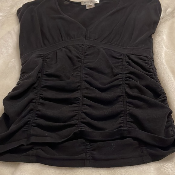 White House Black Market Ruched Blouse / Sweater - Picture 5 of 6
